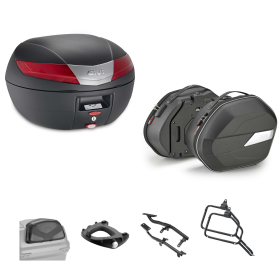 Kit GIVI bauletto V40 borsa WL900B nero rosso 40/25L per HONDA XL TRANSALP