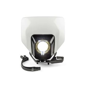 STR8 gerauchter weißer LED-Scheinwerfer Husqvarna