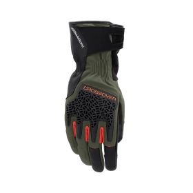 ACERBIS CROSSOVER WP Winter Motorradhandschuhe Genehmigt Wasserdicht Grün Schwarz