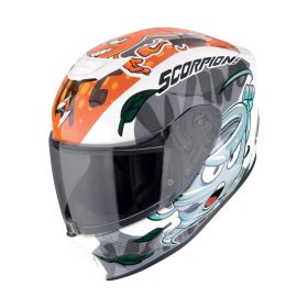 Scorpion EXO-JNR AIR The4Elements Kids motorcycle helmet blue orange