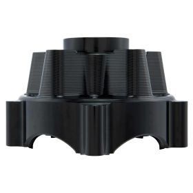 Mozzo forcella ZELIONI anteriore in alluminio nero per Vespa Primavera/Sprint