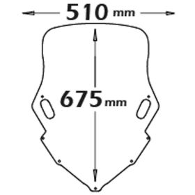 Cupolino ISOTTA fumè scuro 675x510mm per YAMAHA t-max