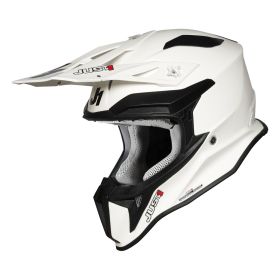 OFF-ROAD HELM JUST1 J18 SOLID GLÄNZEND WEISS