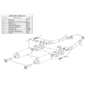 MIVV GP Schwarz Slip-on Dual Auspuff genehmigt für SUZUKI GSX-R 1000