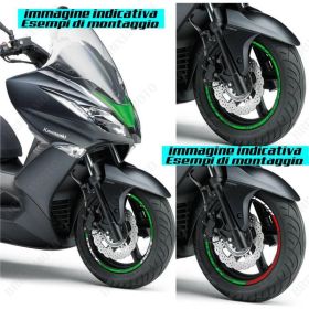 IRIDEA DESIGN 1413GR00009 Motorcycle rim stickers
