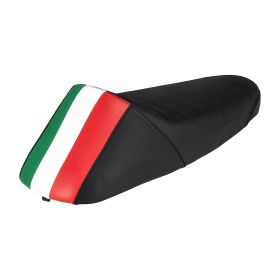 Sella sportiva NISA Corsa nero/tricolore per Vespa/PV/ET3