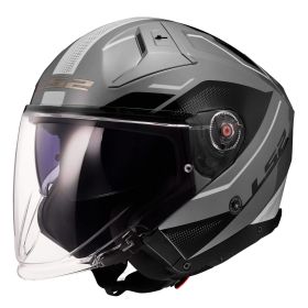 Casco Jet LS2 OF603 INFINITY II Veyron Grigio Chiaro Lucido