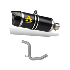 ARROW Street Thunder Slip-On Rennsportauspuff Aluminium Stahlkappe KTM Duke 125