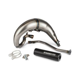 Stage6 High Left Mount CNC Black Streetrace Complete Exhaust for Beta RR