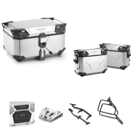 GIVI EVO SMART Aluminum Top Case 58/37L Gray for KTM