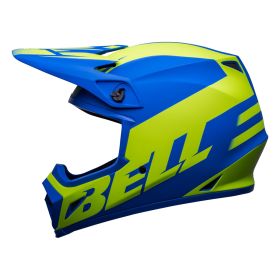 CASCO MOTOCROSS BELL MX-9 MIPS DISRUPT MATTE CLASSIC BLUE HI VIZ YELLOW