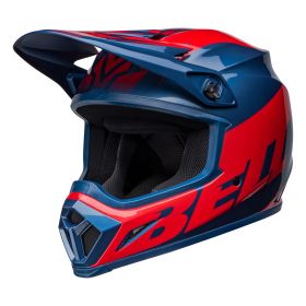 OFF-ROAD HELM BELL MX-9 MIPS DISRUPT TRUE BLUE RED