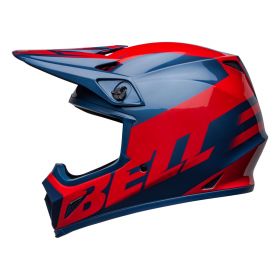 OFF-ROAD HELM BELL MX-9 MIPS DISRUPT TRUE BLUE RED