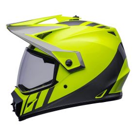 Enduro Helm Bell MX-9 Adventure Mips Dash Giallo Fluorescente Grigio