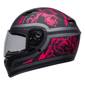 Full Face Helmet Bell Qualifier Rebel Matte Black Pink