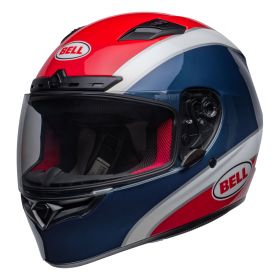 Casco Integrale Bell Qualifier Dlx Mips Classic Blu Navy Rosso Lucido