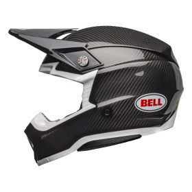 Motocross-Helm Bell Moto-10 Spherical Schwarz-Weiß-Glanz