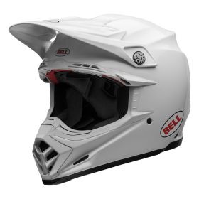 Motocross-Helm Bell Moto-9S Flex Glanz Weiß