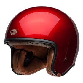 Casco Jet Cafe Racer Bell Tx501 Rosso Candy Lucido