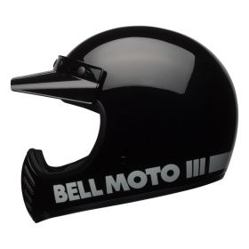 Enduro Helm Bell Moto-3 Classic Schwarz