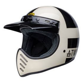 Enduro Helm Bell Moto-3 Atwlyd Orbit Weiß Schwarz