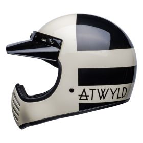 Enduro Helm Bell Moto-3 Atwlyd Orbit Weiß Schwarz
