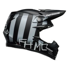 Casque de Motocross Bell Moto-9S Flex Fasthouse Mc Core Noir Mat Jaune