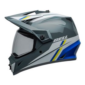 Enduro Helmet Bell MX-9 Adventure Mips Alpine Gray Blue