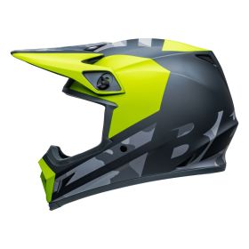 Casco Motocross BELL MX-9 MIPS Alter Ego Giallo Fluo Camo Grigio Opaco