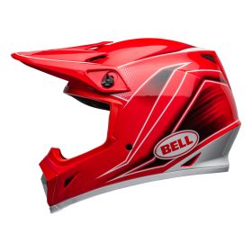 Motocross-Helm Bell MX-9 Mips Zone Gloss Red