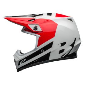Casque de Motocross Bell MX-9 Mips Alter Ego Rouge Blanc Noir Brillant