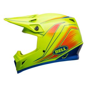 Motocross-Helm Bell MX-9 Mips Zone Retina Fluo Gelb