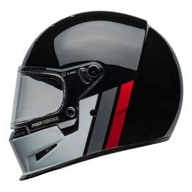 Integralhelm BELL ELIMINATOR GT Schwarz Weiß Glänzend