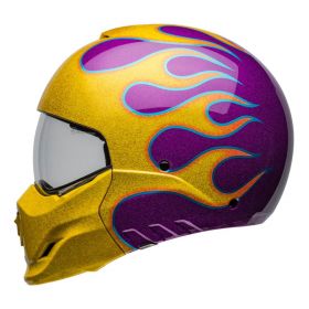 Modular Helmet Bell Broozer Ignite Purple Yellow