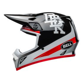 Motocross Helmet Bell MX-9 Mips Twitch DBK 24 Glossy Black White