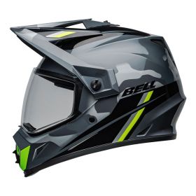 Enduro Helmet Bell MX-9 Adventure Mips In Matte Gray Camo Alpine