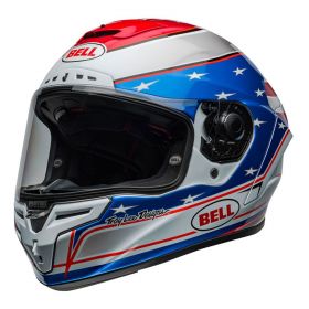 Full Face Helmet Bell Race Star Flex Dlx Beaubier 24 White Blue Red