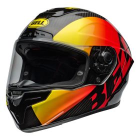 Full Face Helmet Bell Race Star Flex Dlx Offset Black Red Yellow