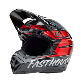 Casque de Motocross BELL MOTO-10 SPHERICAL Fasthouse DITD Gris Rouge