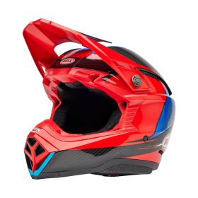 Casque de Motocross BELL MOTO-10 SPHERICAL Evade Rouge Noir