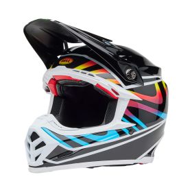 Casco Motocross BELL MOTO-9S FLEX Drift Nero Multicolor