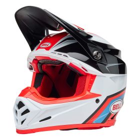 Casco Motocross BELL MOTO-9S FLEX Merchant Rosso Bianco