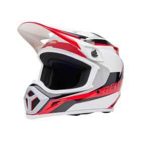 Casco Motocross BELL MX-9 MIPS Rift Bianco Nero Rosso