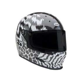 Casque intégral BELL Eliminator Carbon Deathspray noir blanc