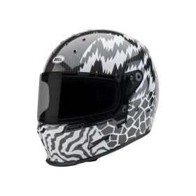 Casco integrale BELL Eliminator Carbon Deathspray nero bianco