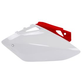 Plaques latérales de numéro ACERBIS rouges/blanches pour HONDA