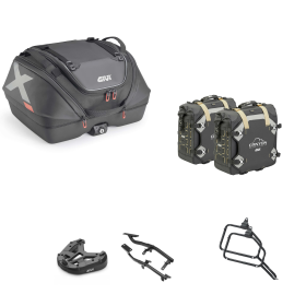 Kit GIVI bauletto X-LINE borsa CANYON nero 40/30L per APRILIA
