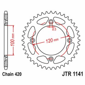 JT Krone 60 Zähne 420 Pitch Stahl für Beta