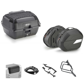 Kit GIVI bauletto B45B+ borsa WL900B nero 45/25L per ROYAL ENFIELD HIMALAYAN