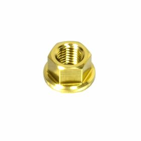 A4 JMP M10x1.25 Gold Edelstahl Kronenbefestigungsmuttern